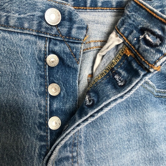 Levi’s 501 90s Straight Leg Denim Jeans Size 33 - Picture 8 of 13